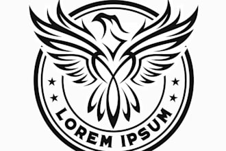 design professional phoenix bird logo with free vector file