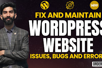 provide monthly wordpress maintenance, help, and website support
