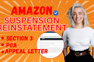reinstate amazon account fix section 3 suspension appeal letter listing poa