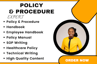 write a home care policy ndis manual and healthcare handbook
