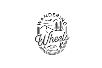 design wonderful vintage trailer rental company logo