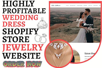design wedding dress shopify bridal jewelry store wedding accessories website