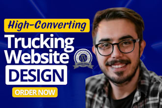 design a professional trucking website or fleet management website