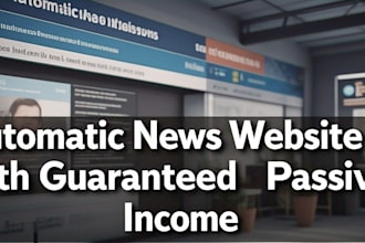 develop an automated news website for passive income