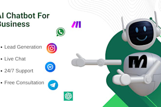 build custom ai chatbot for social media using manychat