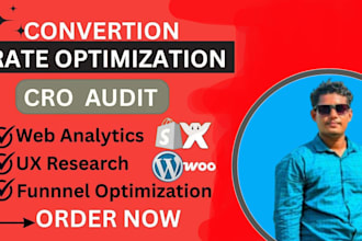 perform cro audit and conversion rate optimization for your website traffic