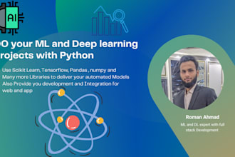 do ai , ml and deep learning python tasks and projects