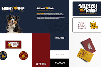 do a sleek logo and brand style guides
