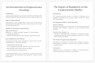 create SEO articles on stocks trading, and finance
