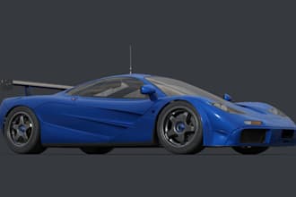 2d sketch to 3d realistic vehicle ready for animation, car interior, blender mod