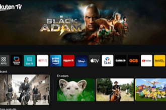 build and rebrand iptv app, ios app, smart tv, samsung tv, live channel sub plan
