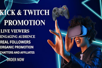 organically grow your twitch kick channel visibility to increase followers