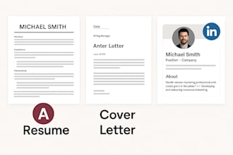 create a professional ats resume, cover letter