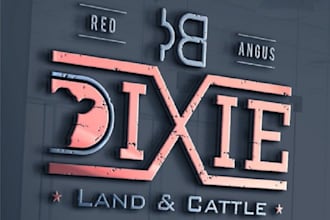 design high resolution cutting edge farm ranch logo