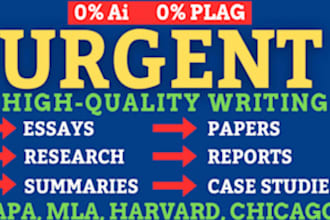 do critical analysis of research articles, case studies and summaries