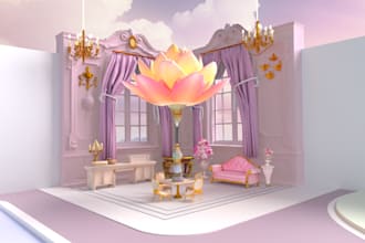 do 3d environment game art for you