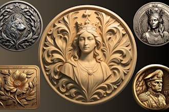 3d cnc design 3d bas relief 3d coin design 3d laser engraving 3d printing stl