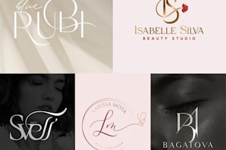 design minimalist luxury initial letter logo for your brand