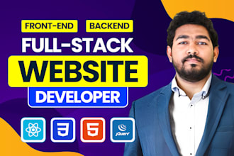 do website development as full stack developer in laravel django developer react