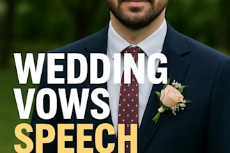 write your wedding vows, best man, or maid of honor speech