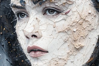 draw abstract portrait art