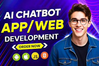 do ai app, ai website, custom ai chatbot, ai integration, ai agent, ai developer