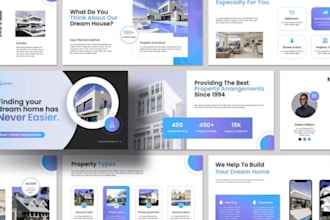 create real estate pitch deck, sales deck, investor property marketing report