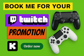 do twitch and kick promotion, twitch live promotion to bring viewers and chatter