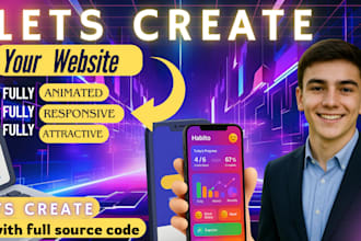 design a premium animated website with pro UI