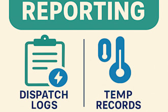 create cold chain logistics and dispatch reports
