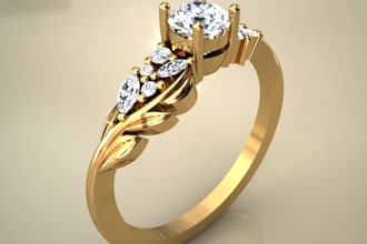 3d ring design for jewelry  high quality stl render