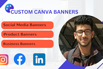 create a canva banner for your product, business or brand