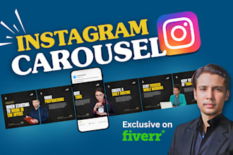 design branded instagram carousel and engaging social media posts