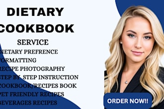 develop your branded cookbook with custom recipes with meal plan