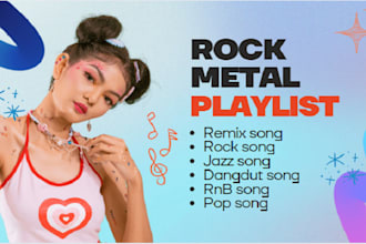 pitch song to rock metal playlists with full music marketing