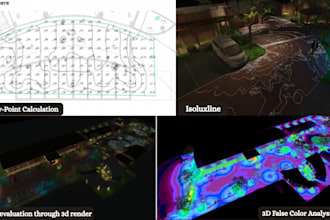 create 3d warehouse lighting, industrial, show room, ceiling light in dialux evo