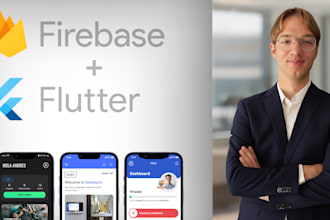 be your developer for a mobile flutter app with firebase for ios and android