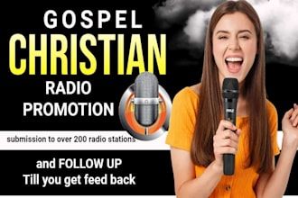 do christian music and gospel music promotion to major christian playlists