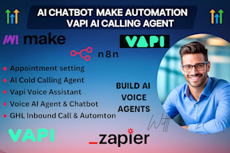 build ai voice agent,vapi ai,n8n automation,makecom bot,twilio,retell ai,chatbot