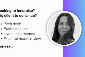 help you build pitch decks, business plans, and investment memorandums