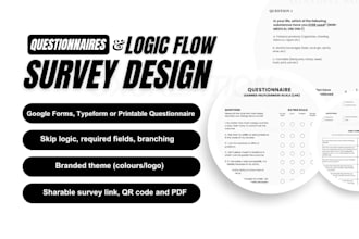 design a logic flow feedback survey or questionnaire