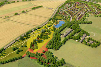 recreate 3d master plan,site plan,community landscape,park,architectural mapping