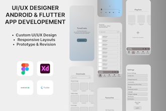 design UI UX and develop your mobile app
