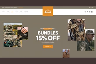build responsive gun ecommerce website firearm shopify store ammunition website