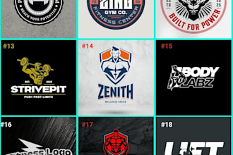 design a custom fitness club, gym, or personal trainer logo