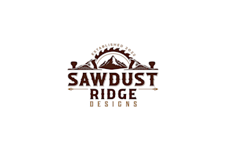 design a vintage custom woodwork business logo with rustic charm