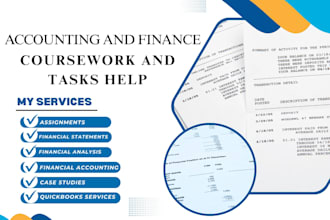 deliver expert finance and accounting coursework support