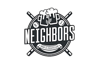 design a modern and creative logo for your bar or nightclub