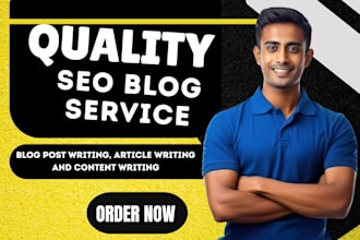 do quality SEO blog post writing, article writing and content writing