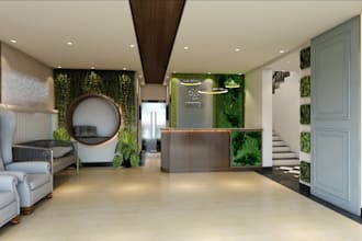 rebuild 3d beauty salon,hair salon,spa barber shop,3d realistic rendering,lumion